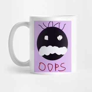 Oops Embarrassed Baby Face Mug